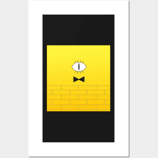 Bill Cipher - Flat Posters and Art